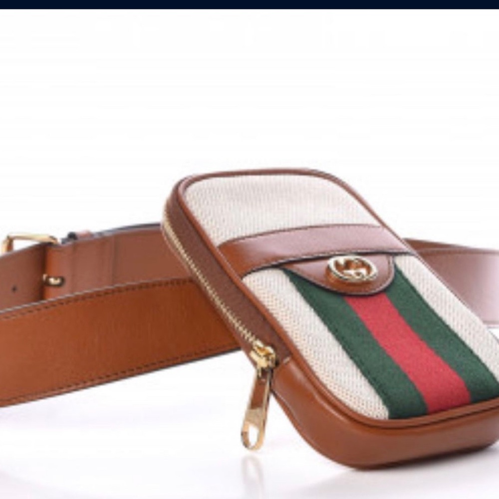 Gucci vintage canvas phone belt bag - Picture 3 of 3